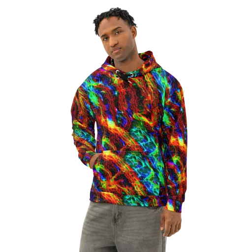 Firestorm Spectrum on a Cotton Hoodie