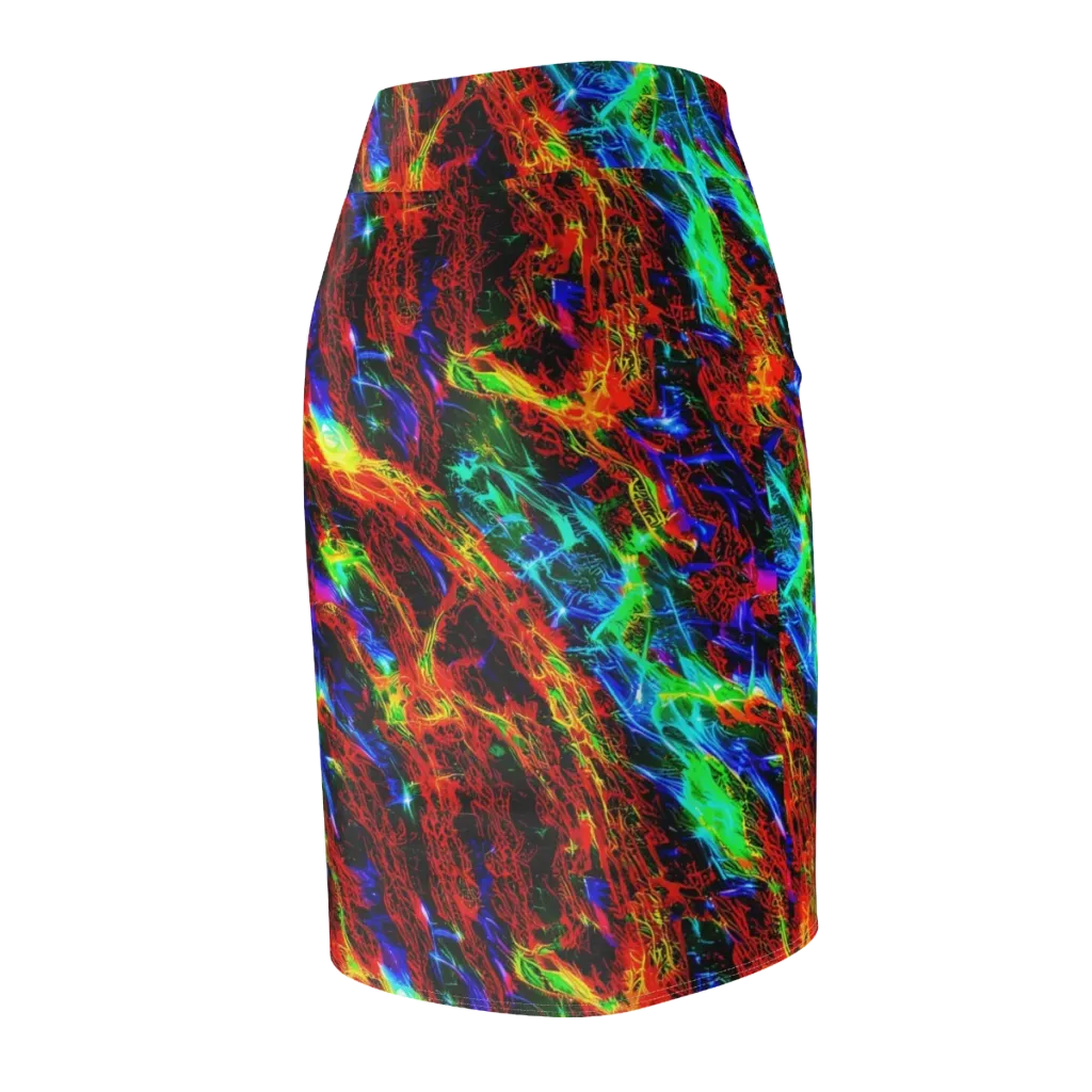 Firestorm Spectrum on Pencil Skirt — Back Side