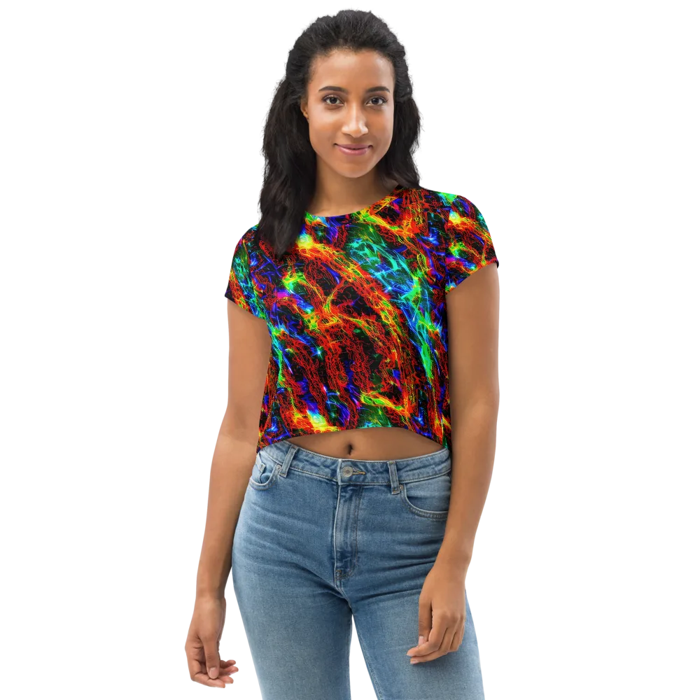 Firestorm Spectrum on Crop Tee — Front