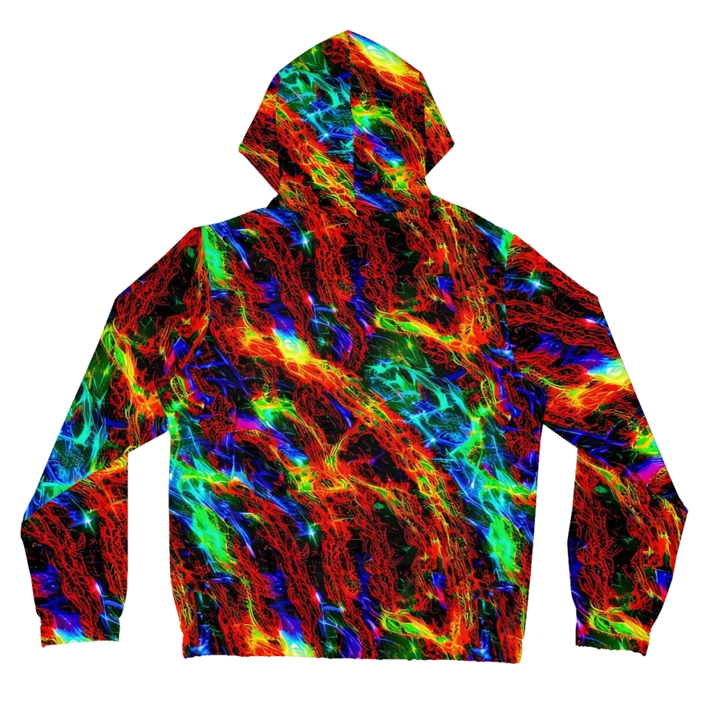 Firestorm Spectrum on Women's Full-Zip Hoodie — Back