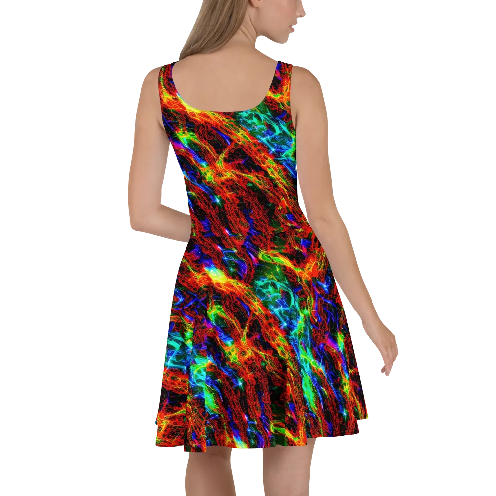 Firestorm Spectrum on Skater Dress — Back