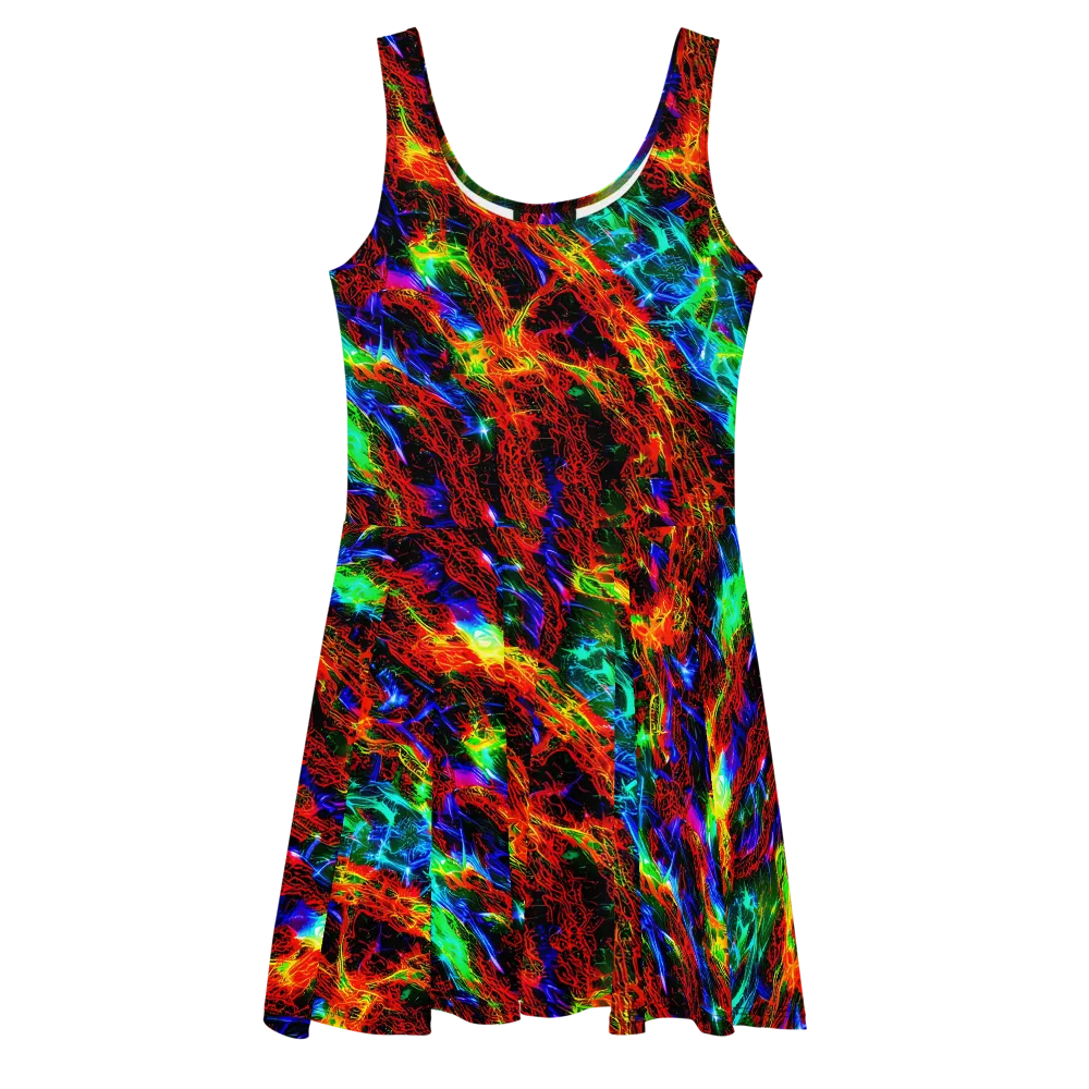 Firestorm Spectrum on Skater Dress — Front