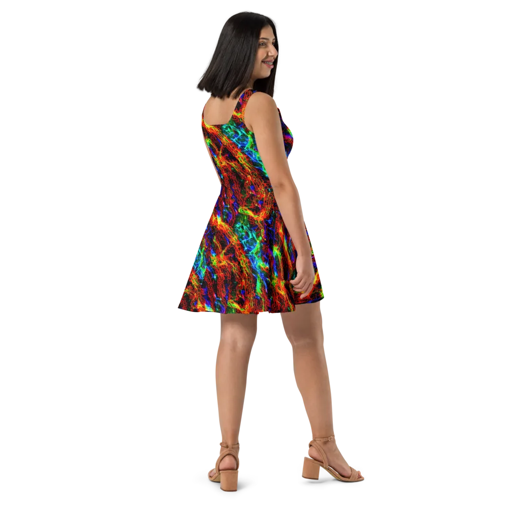 Firestorm Spectrum on Skater Dress — Right