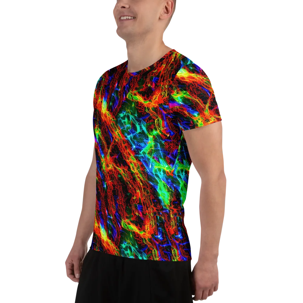 Firestorm Spectrum on Men's Athletic T-Shirt — Left