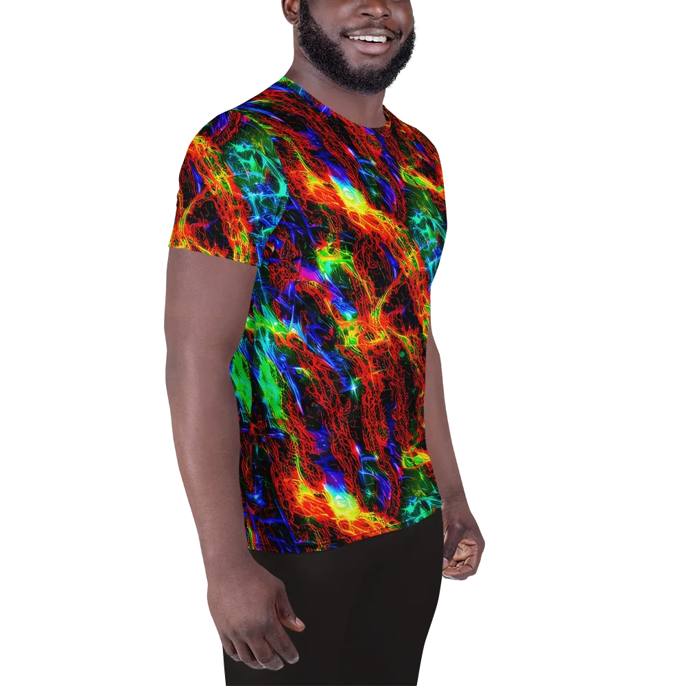 Firestorm Spectrum on Men's Athletic T-Shirt — Right