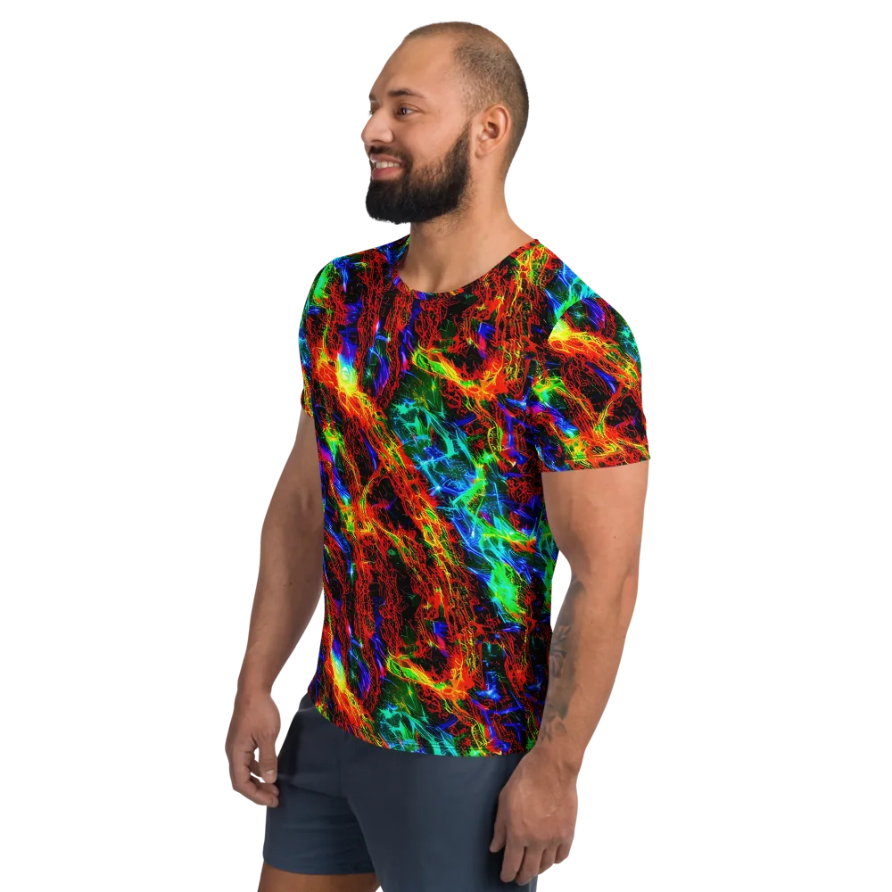 Firestorm Spectrum on Men's Athletic T-Shirt — Left