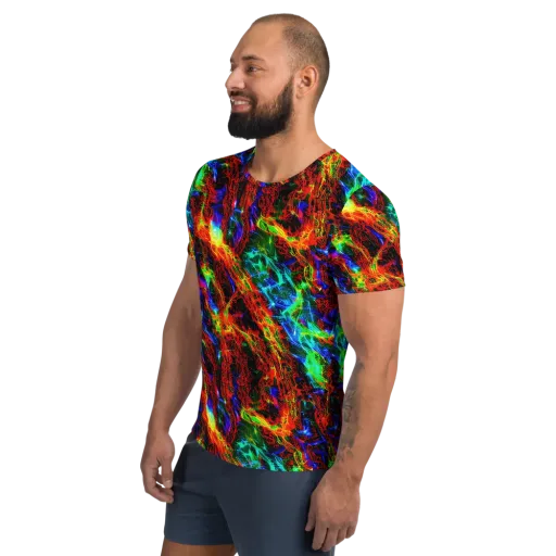 Firestorm Spectrum on a Men's Athletic T-Shirt