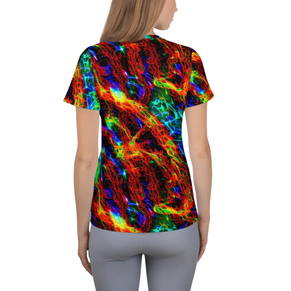 Firestorm Spectrum on Women's Athletic T-Shirt — Back