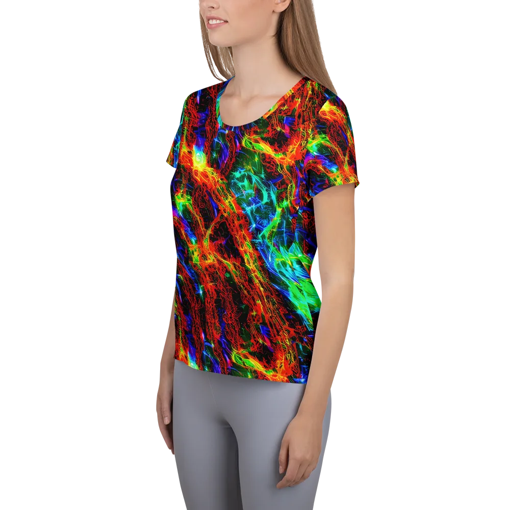 Firestorm Spectrum on Women's Athletic T-Shirt — Left
