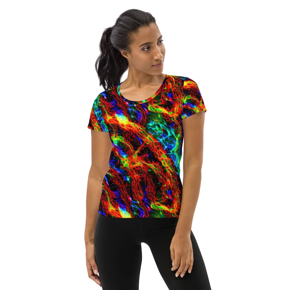 Firestorm Spectrum on Women's Athletic T-Shirt — Front