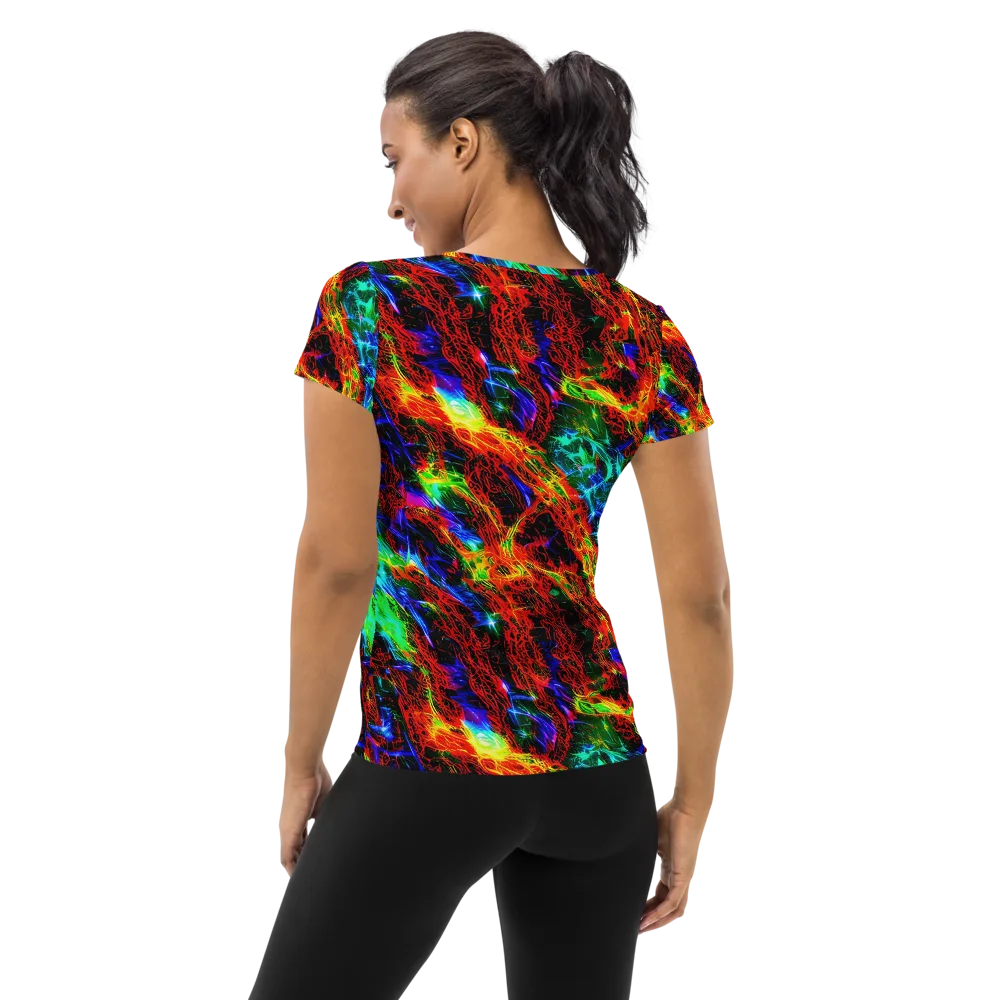 Firestorm Spectrum on Women's Athletic T-Shirt — Back