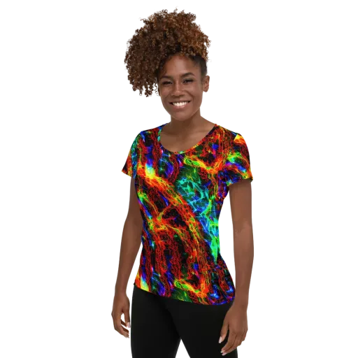 Firestorm Spectrum on a Women's Athletic T-Shirt