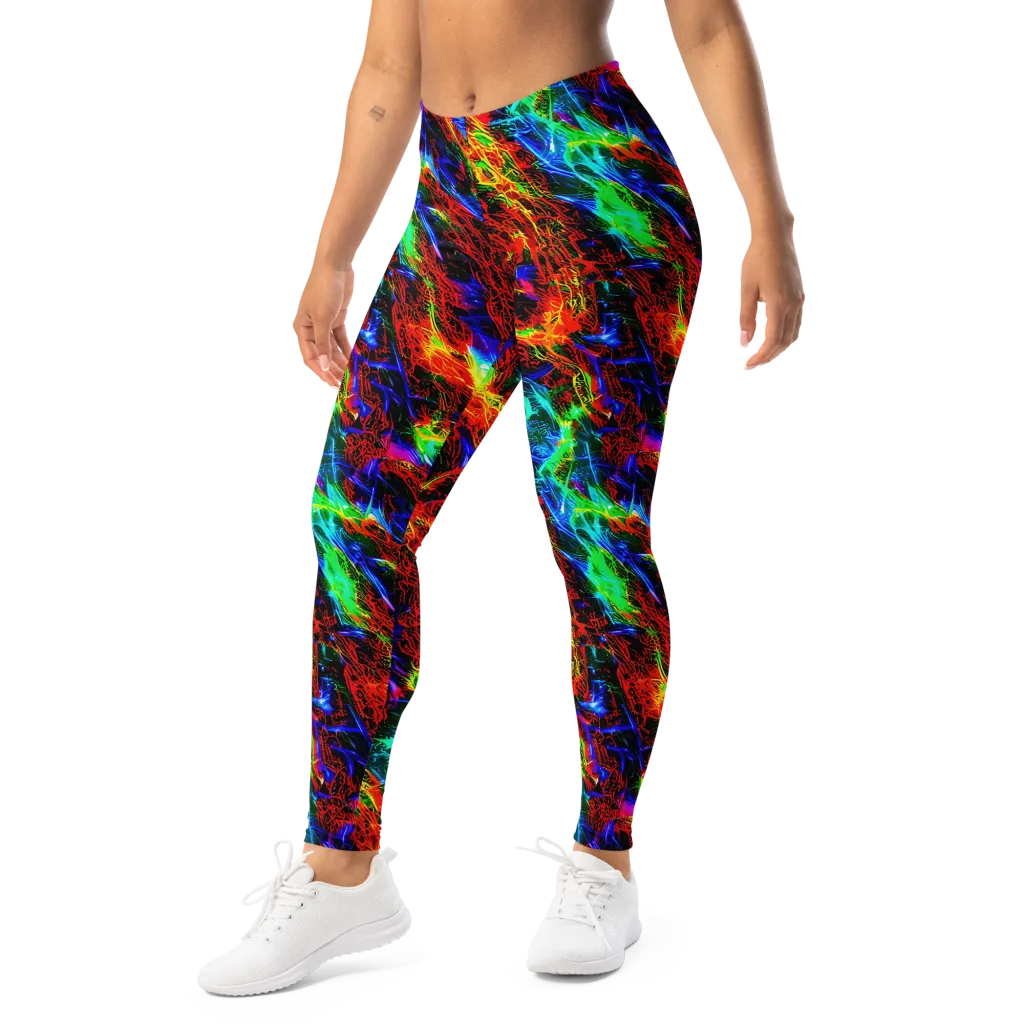 Firestorm Spectrum on Leggings — Left Front