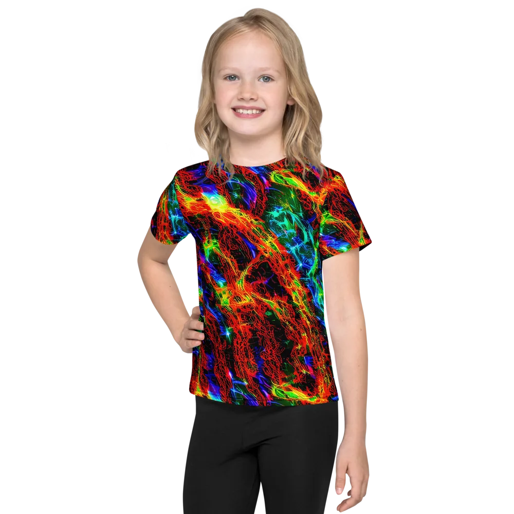 Firestorm Spectrum on Kids Crew Neck T-Shirt — Front