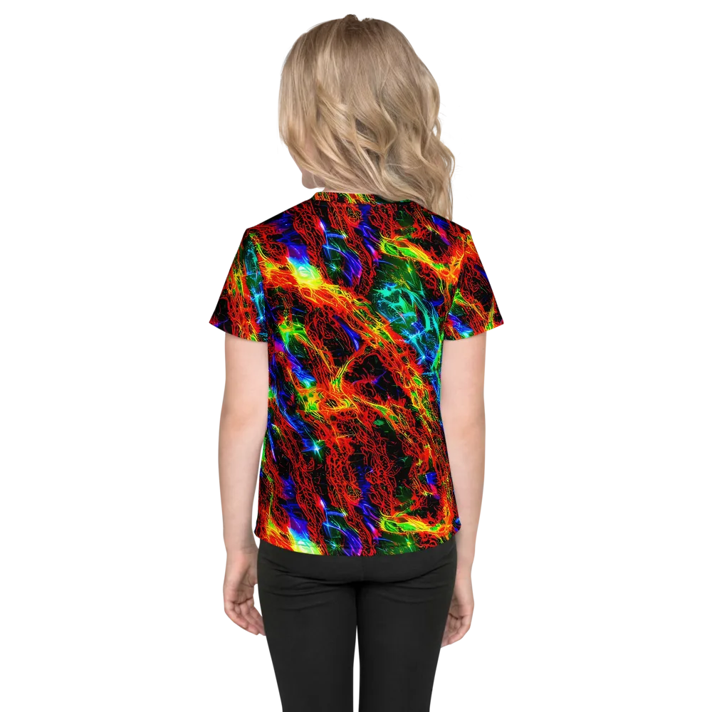 Firestorm Spectrum on Kids Crew Neck T-Shirt — Back