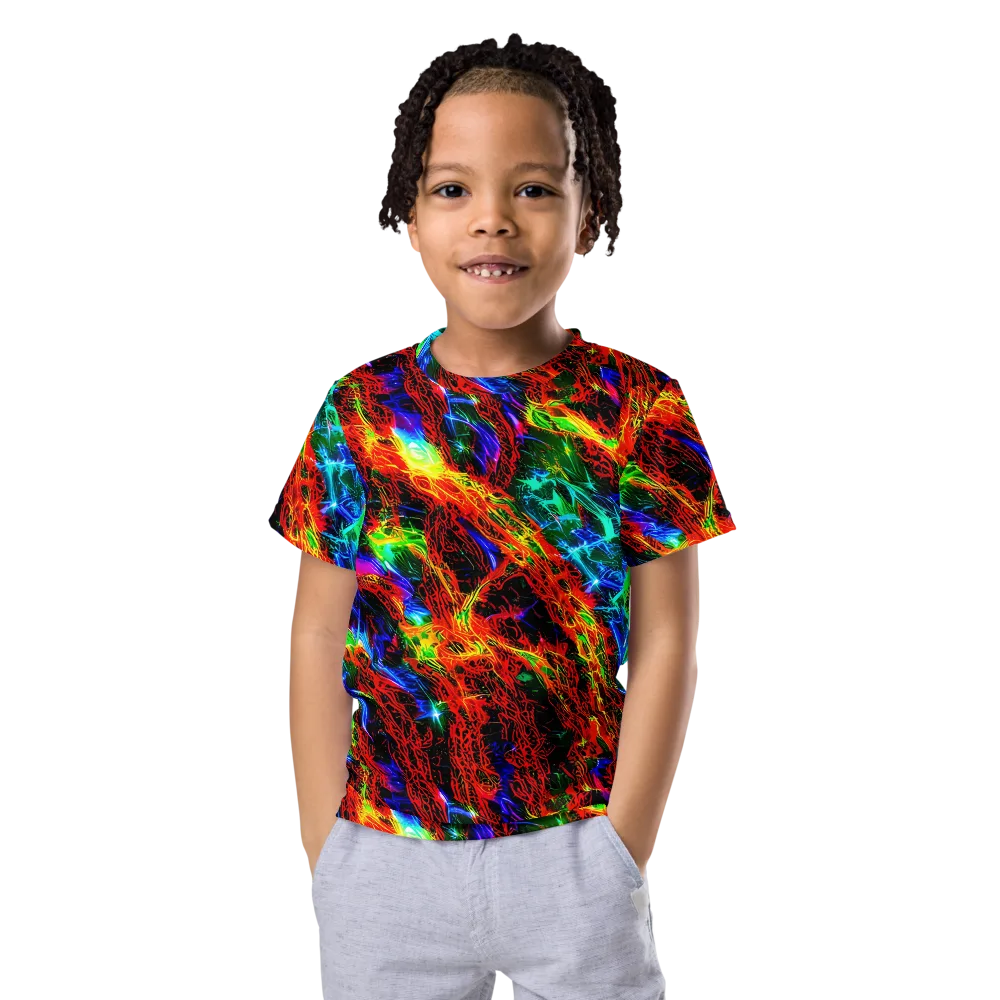 Firestorm Spectrum on Kids Crew Neck T-Shirt — Front