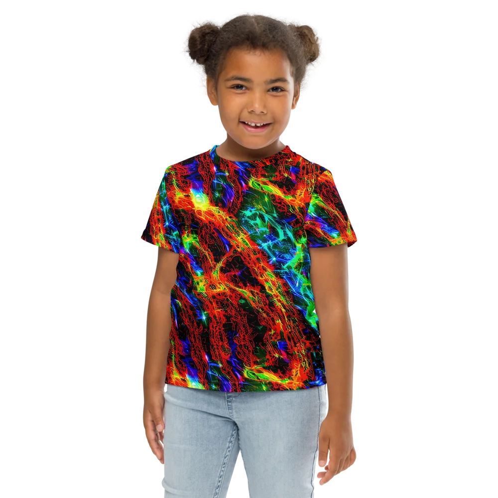 Firestorm Spectrum on Kids Crew Neck T-Shirt — Front