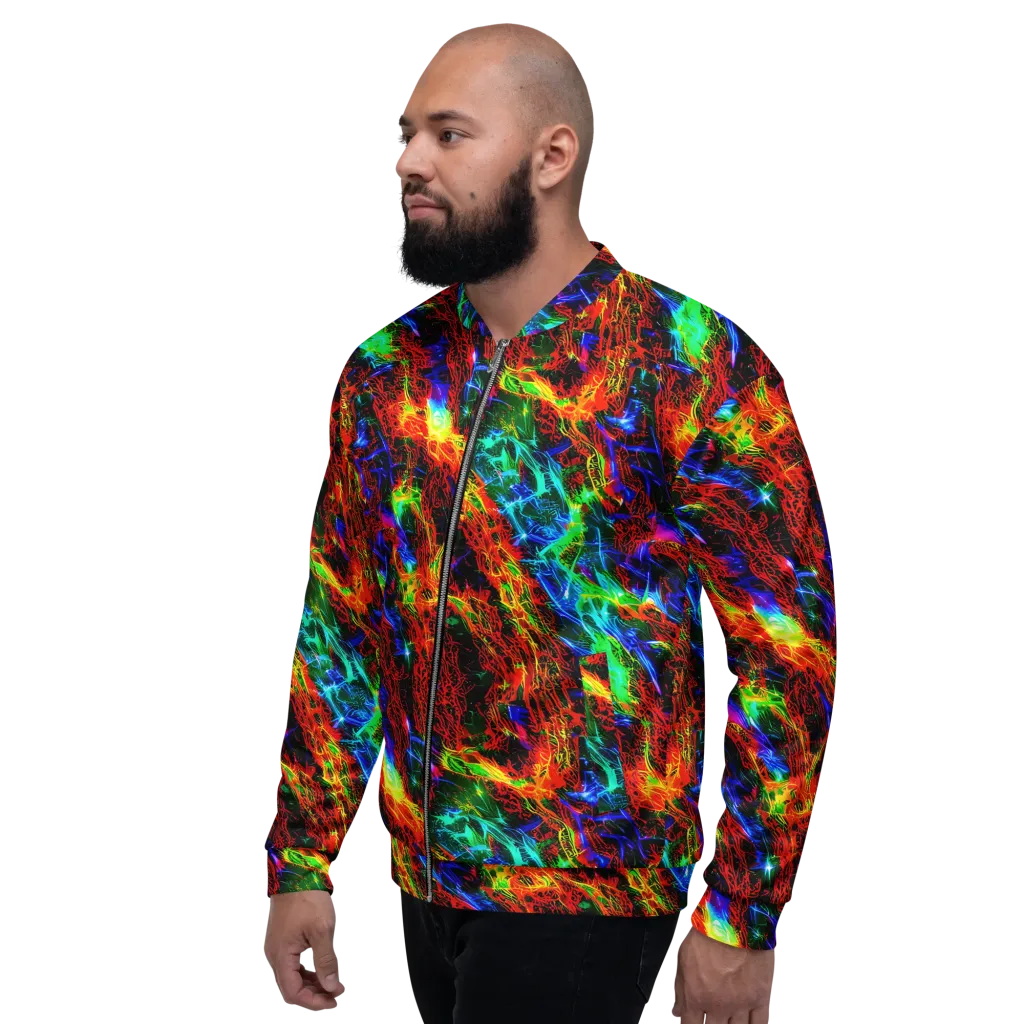 Firestorm Spectrum on Bomber Jacket — Left