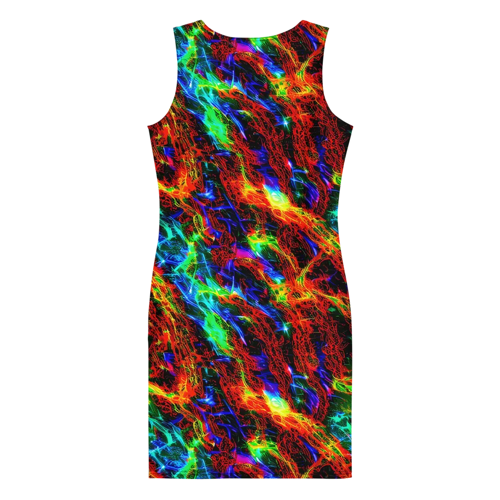 Firestorm Spectrum on Bodycon Dress — Back