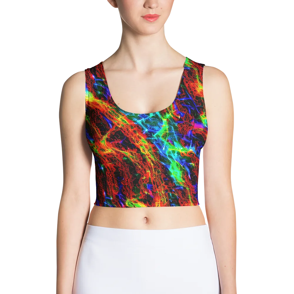 Firestorm Spectrum on Crop Top — Front