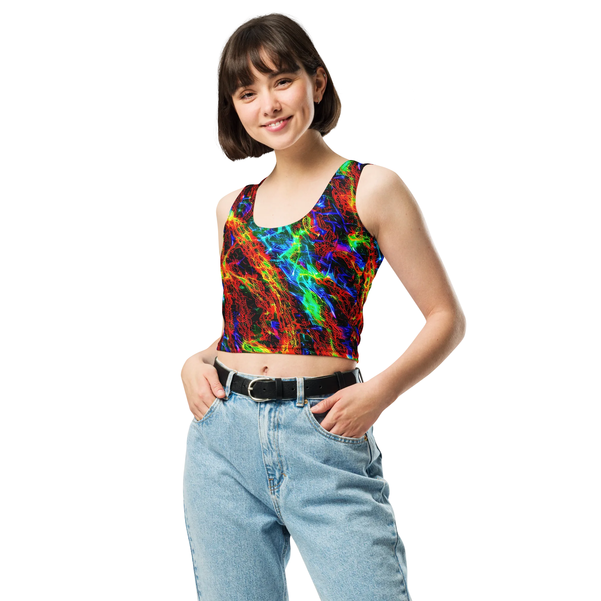 Firestorm Spectrum on Crop Top — Front