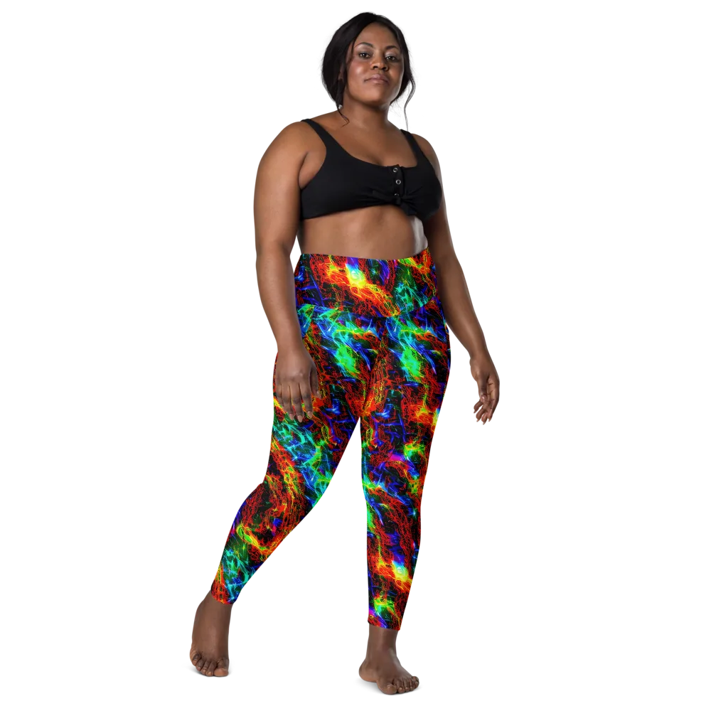 Firestorm Spectrum on Leggings with Pockets — Front