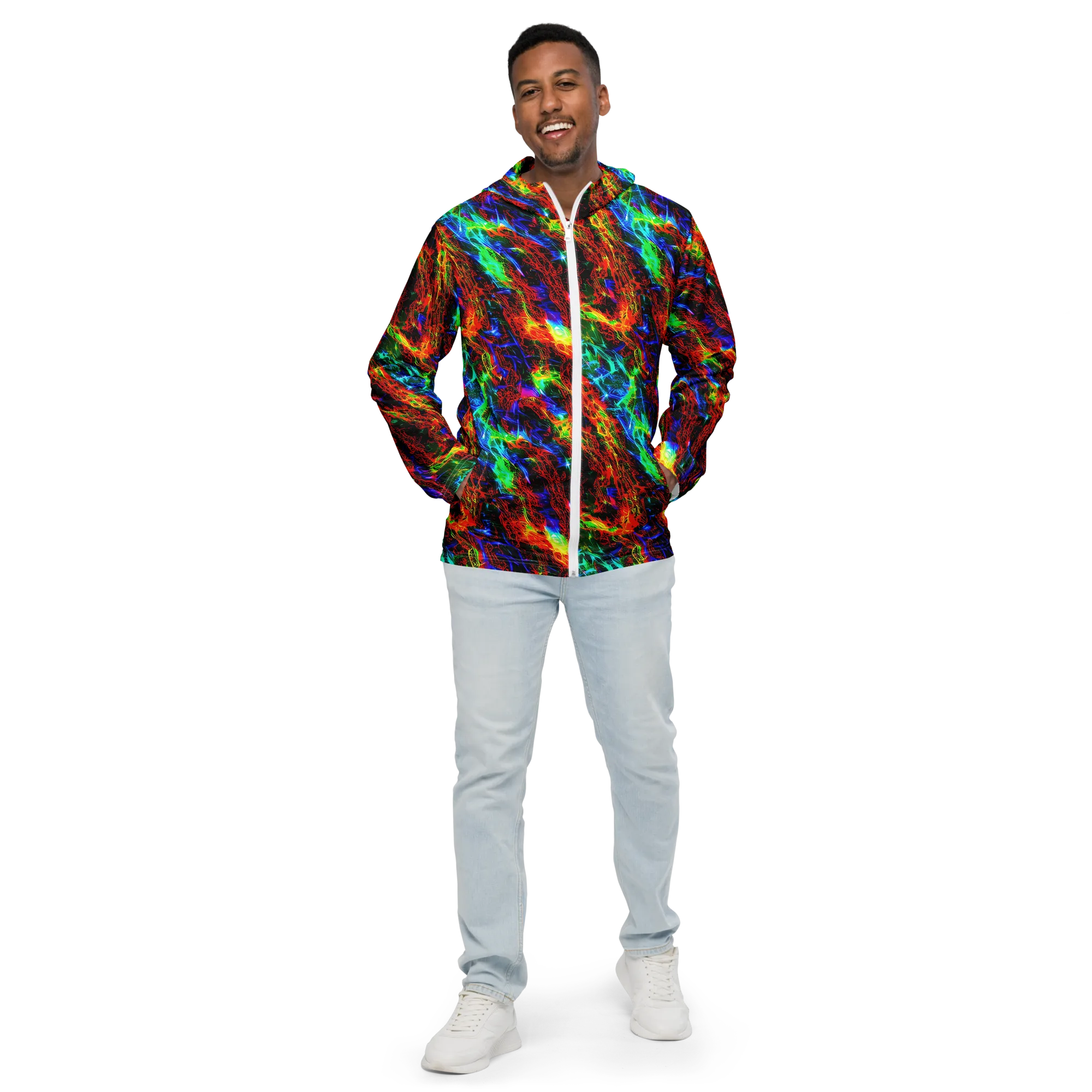 Firestorm Spectrum on Men's Windbreaker — Front