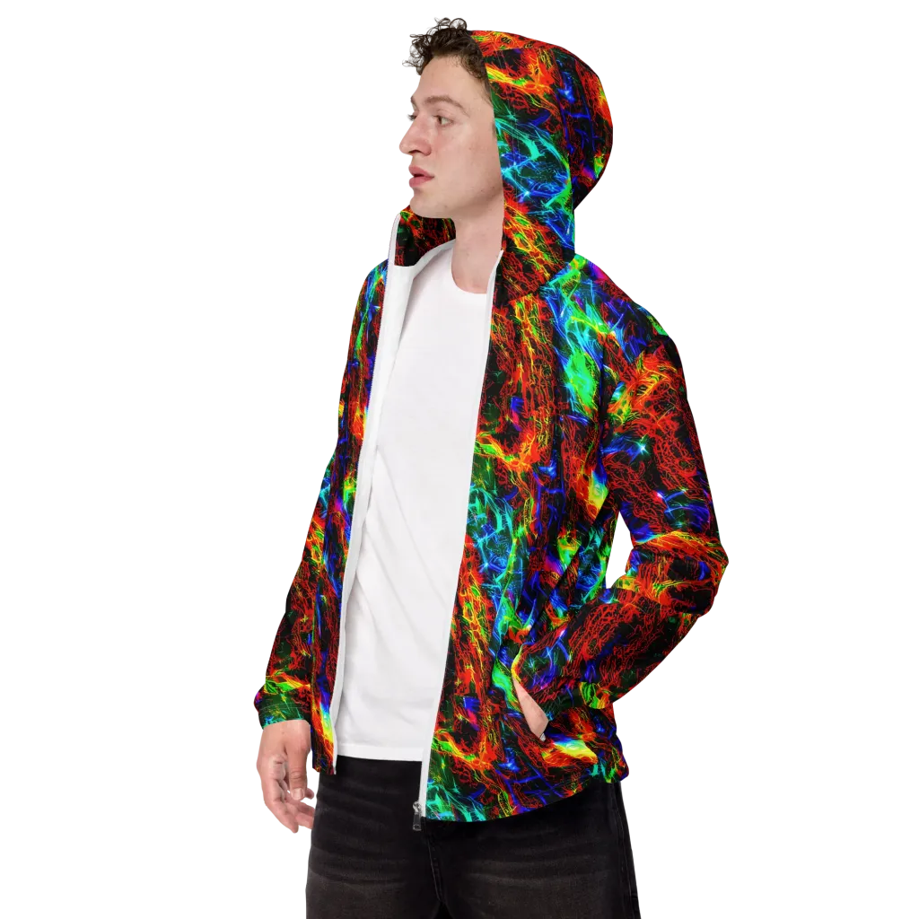 Firestorm Spectrum on Men's Windbreaker — Left Front