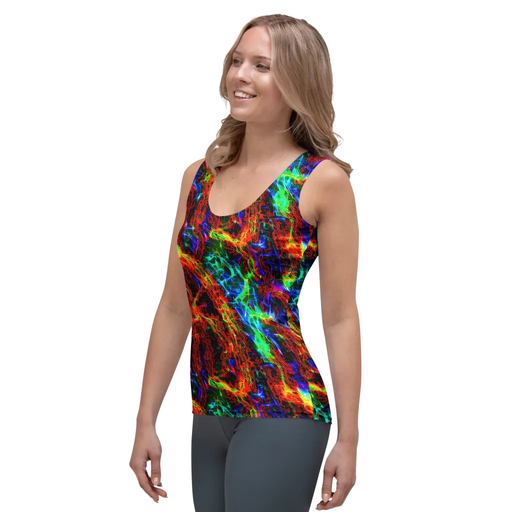 Firestorm Spectrum on Women's Tank Top — Left Front