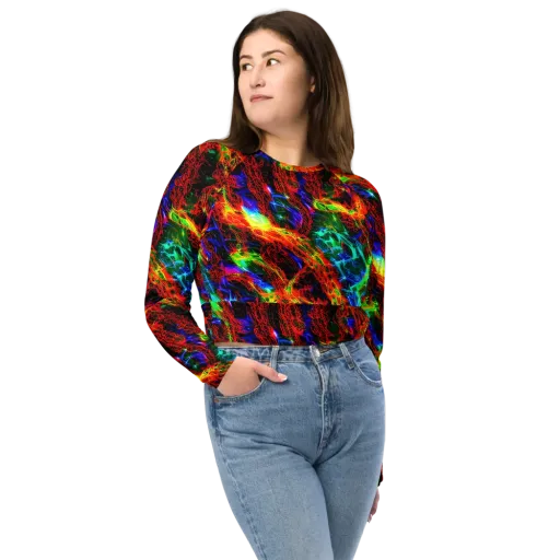 Firestorm Spectrum on a Long Sleeve Crop Top