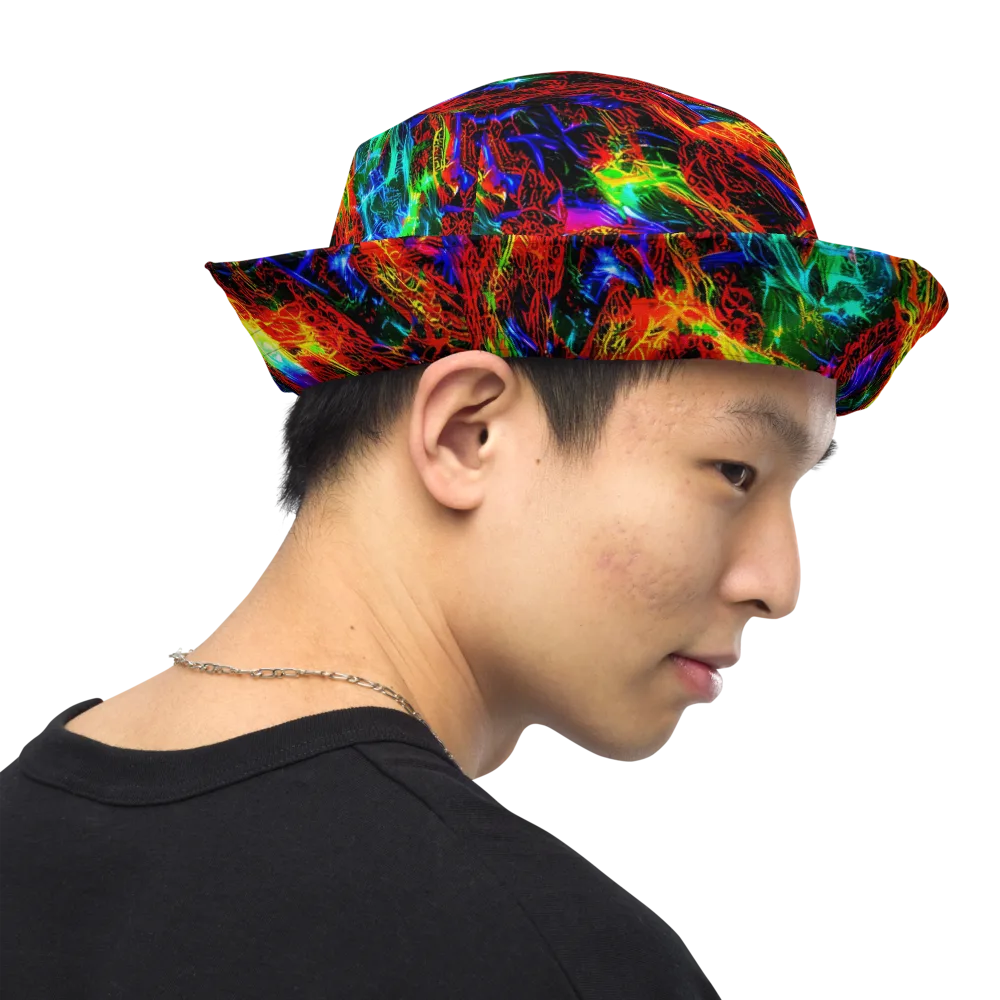 Firestorm Spectrum on Reversible Bucket Hat — Right Outside