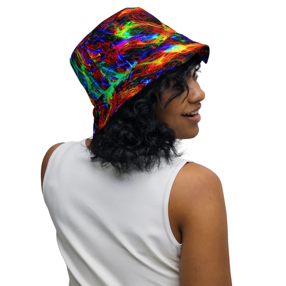 Firestorm Spectrum on Reversible Bucket Hat — Right Outside