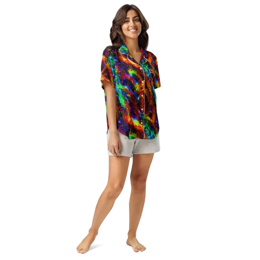 Firestorm Spectrum on a Women's Short Sleeve Pajama Top