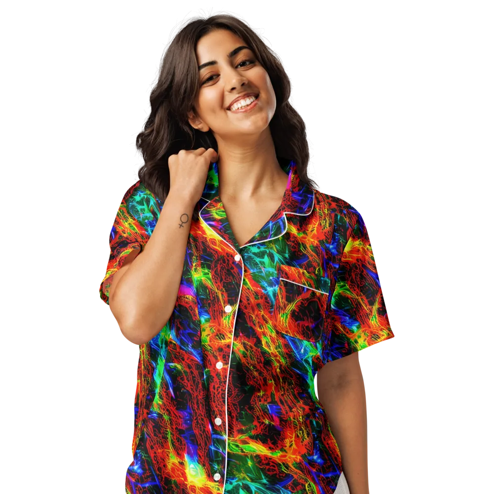 Firestorm Spectrum on Women's Short Sleeve Pajama Top — Front
