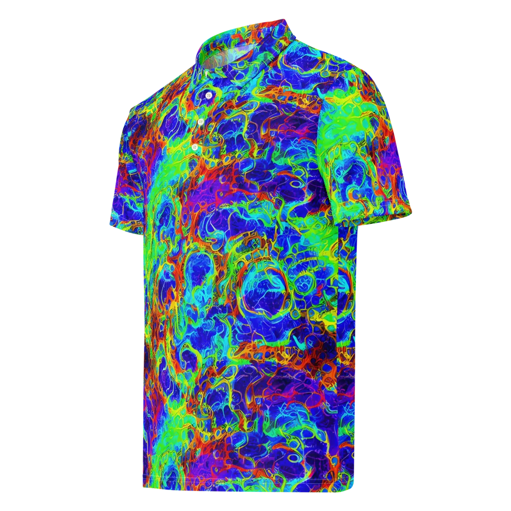 Mango Mirage on Men's Slim Fit Polo Shirt — Left Front