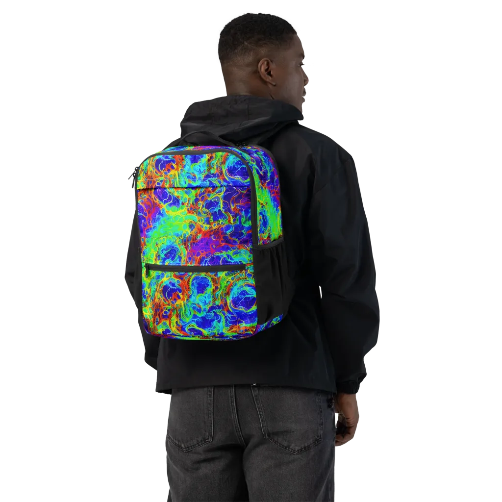 Mango Mirage on Utility Backpack — Back