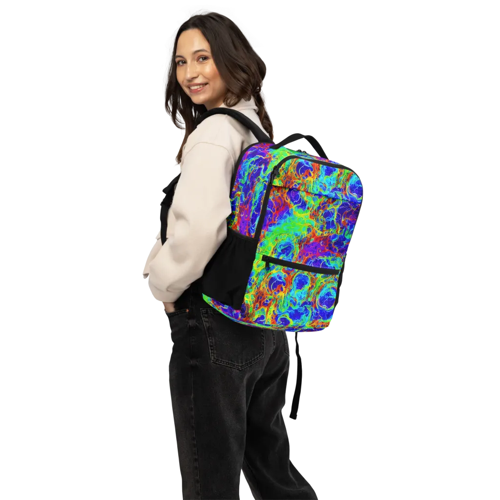 Mango Mirage on Utility Backpack — Back