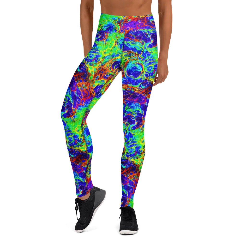 Mango Mirage on Yoga Leggings — Front