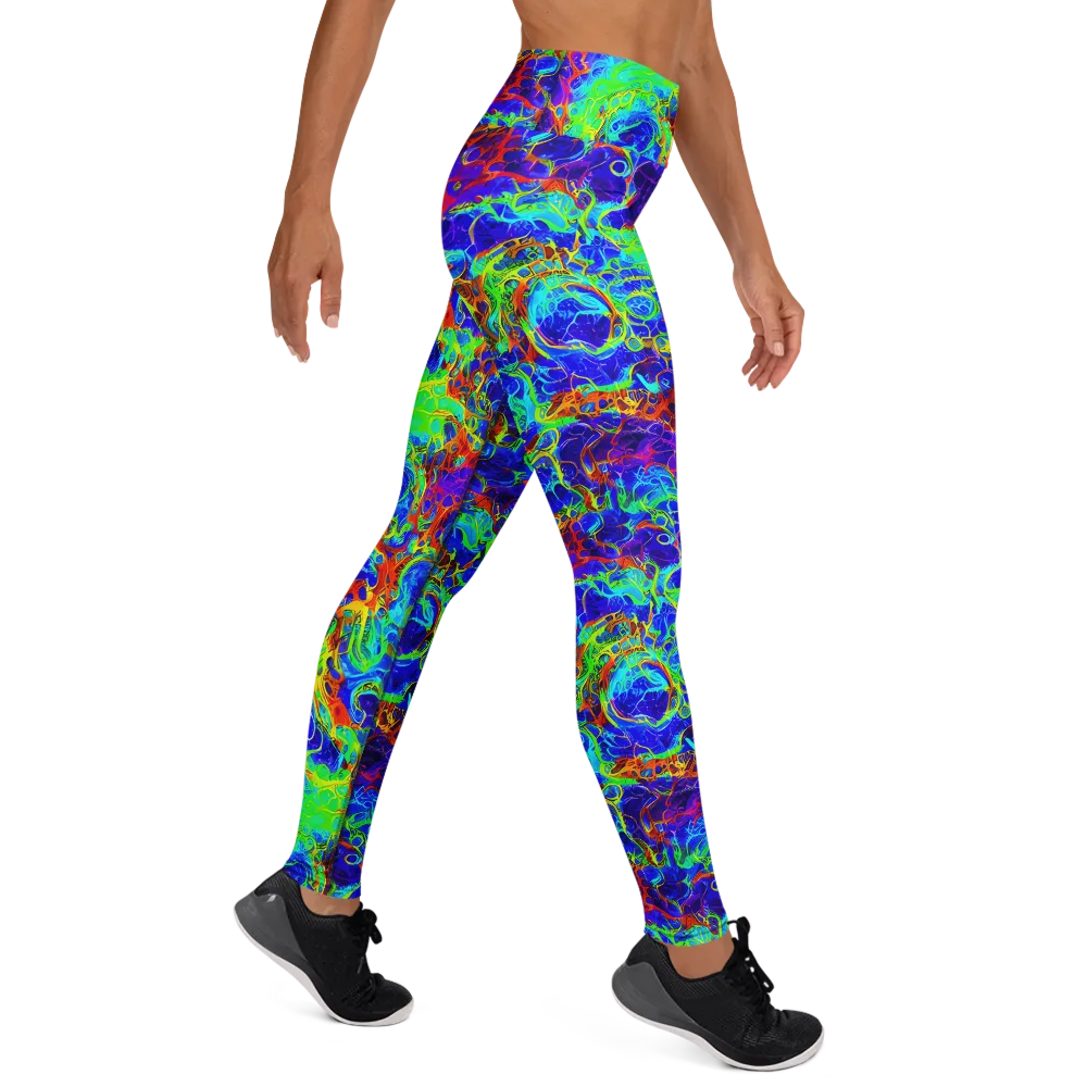 Mango Mirage on Yoga Leggings — Right