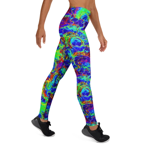 Mango Mirage on a Yoga Leggings