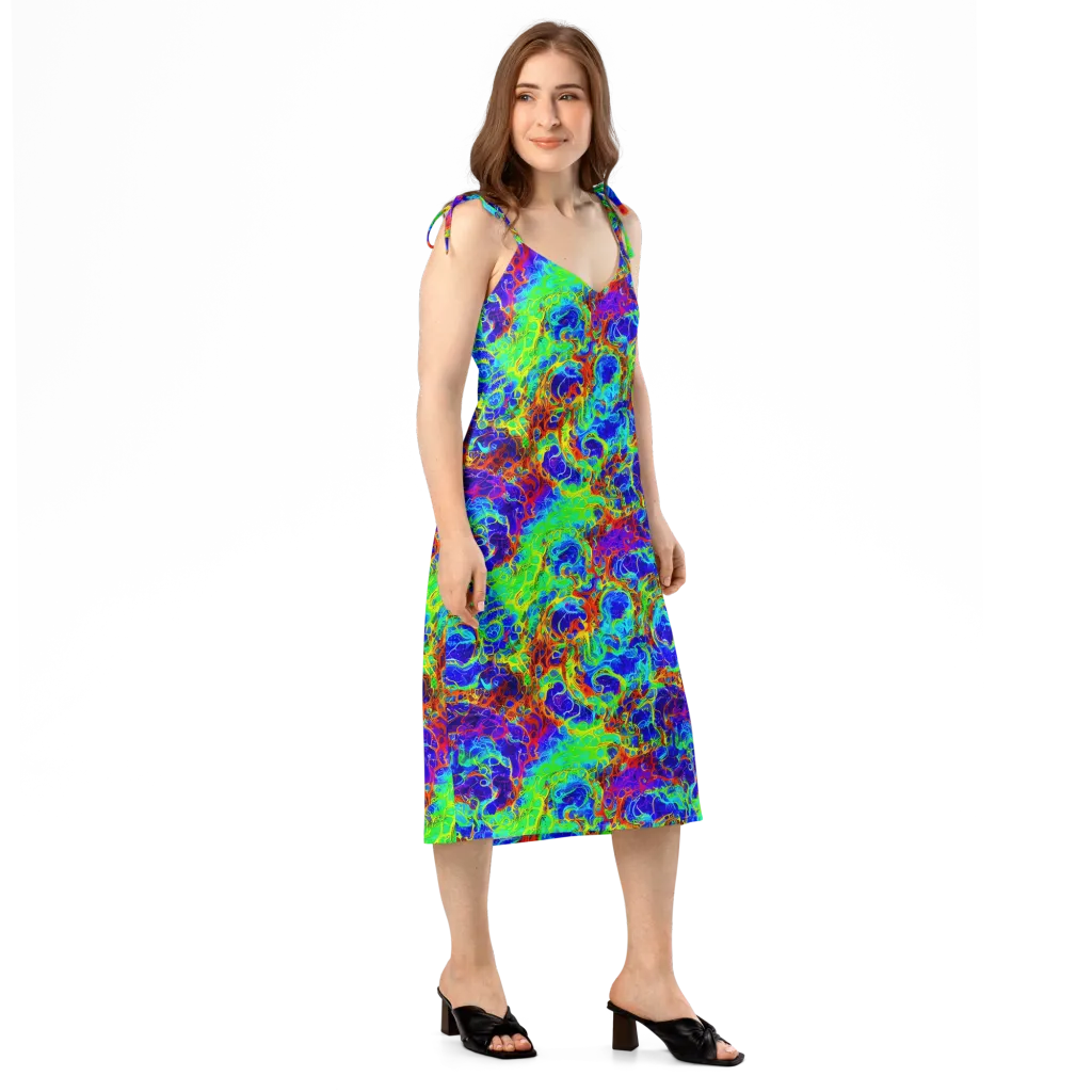 Mango Mirage on Slip Dress — Right Front