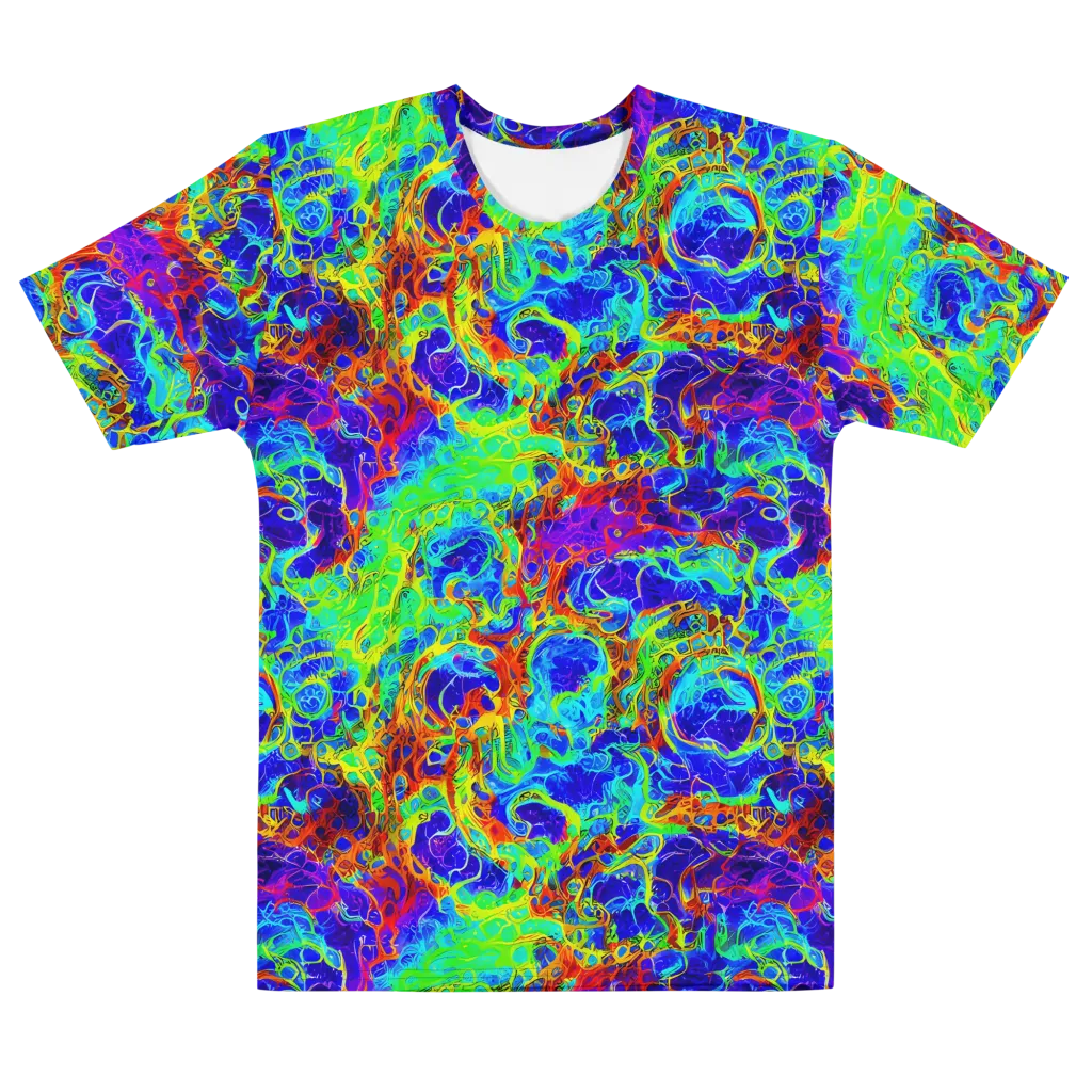 Mango Mirage on Men's Cotton Crew Neck T-Shirt — Front