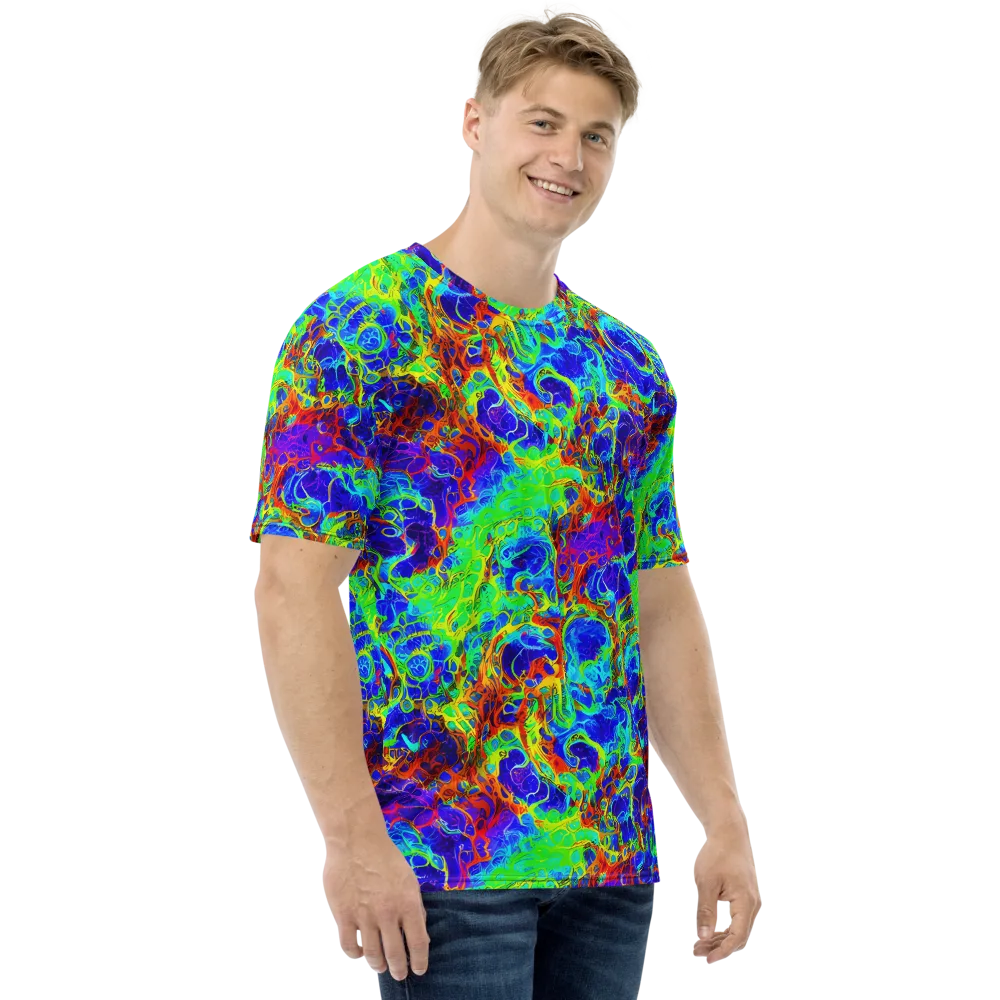 Mango Mirage on Men's Crew Neck T-Shirt — Right