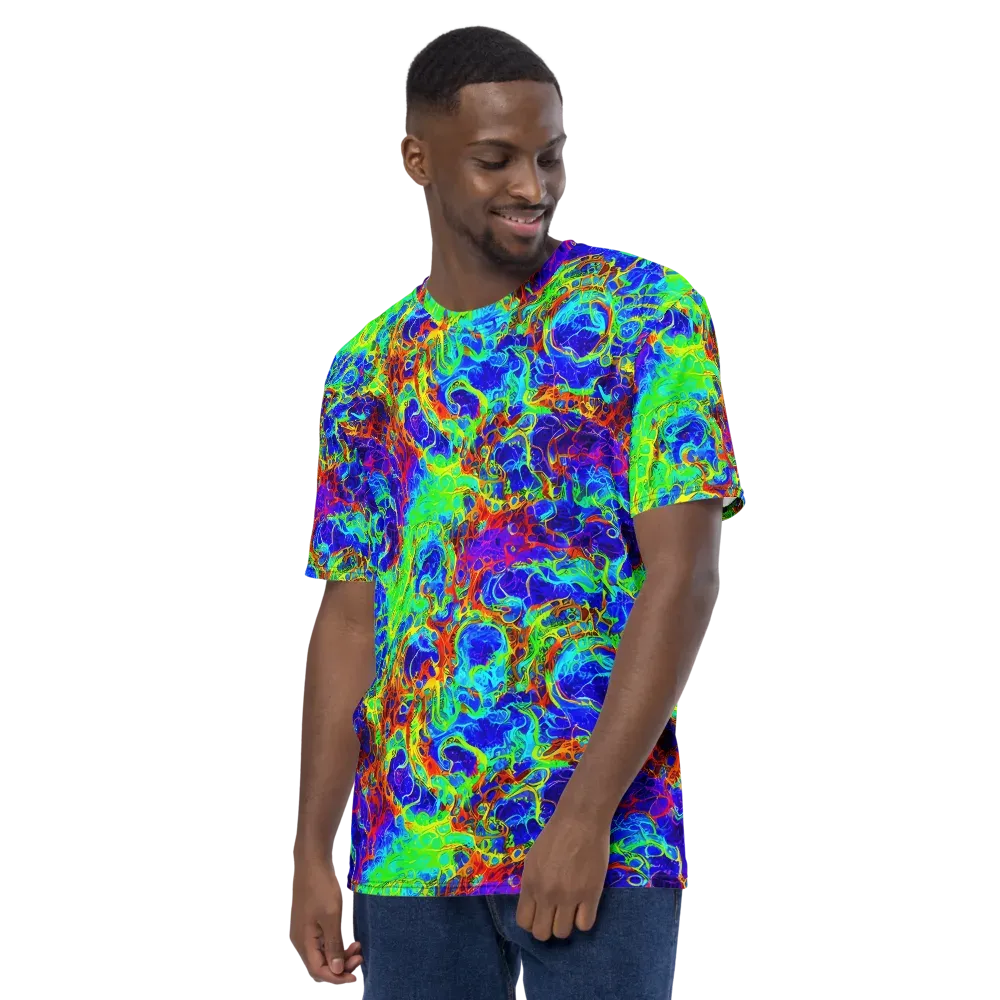 Mango Mirage on Men's Crew Neck T-Shirt — Left