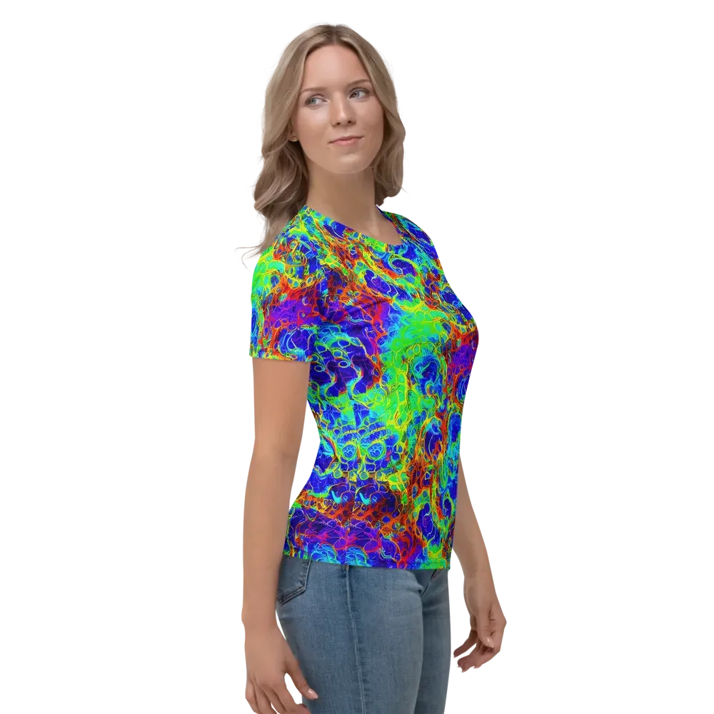 Mango Mirage on Women's Crew Neck T-Shirt — Right