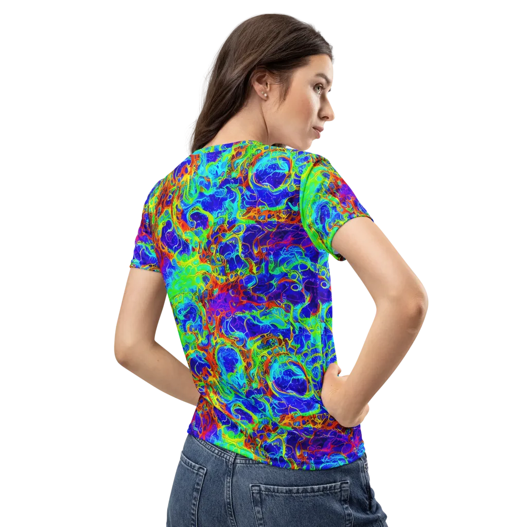 Mango Mirage on Women's Crew Neck T-Shirt — Back