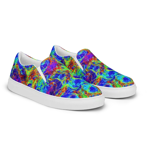 Mango Mirage on a Men's Slip-On Canvas Shoes