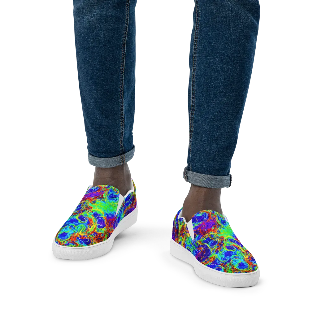 Mango Mirage on Men's Slip-On Canvas Shoes — Front