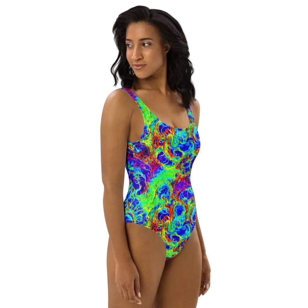 Mango Mirage on One-Piece Swimsuit — Right