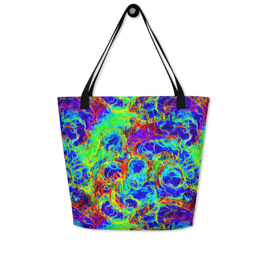 Mango Mirage on Large Tote Bag W/ Pocket — Front